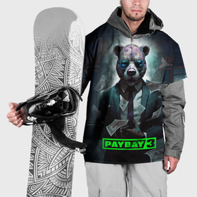 Накидка на куртку 3D с принтом Payday  3 bear , 100% полиэстер |  | Тематика изображения на принте: 