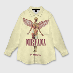 Мужская рубашка oversize 3D с принтом Nirvana   In utero в Кировске,  |  | Тематика изображения на принте: 