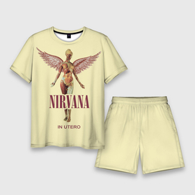 Мужской костюм с шортами 3D с принтом Nirvana   In utero в Кировске,  |  | Тематика изображения на принте: 