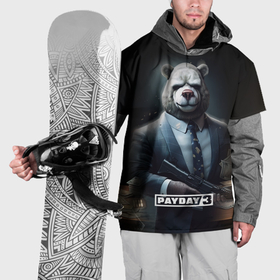 Накидка на куртку 3D с принтом Payday3 bear , 100% полиэстер |  | Тематика изображения на принте: 