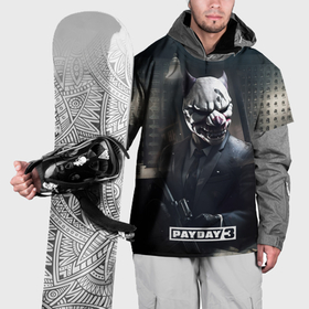 Накидка на куртку 3D с принтом Payday3 bulldog в Белгороде, 100% полиэстер |  | 