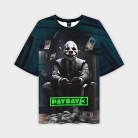 Мужская футболка oversize 3D с принтом Payday 3  game в Екатеринбурге,  |  | Тематика изображения на принте: 