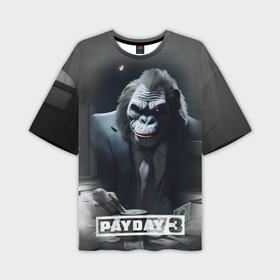 Мужская футболка oversize 3D с принтом Payday 3 big gorilla в Белгороде,  |  | 