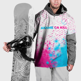 Накидка на куртку 3D с принтом Akame ga Kill neon gradient style: символ сверху в Петрозаводске, 100% полиэстер |  | 