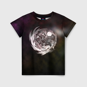 Детская футболка 3D с принтом Сампо Коски в космосе в Тюмени, 100% гипоаллергенный полиэфир | прямой крой, круглый вырез горловины, длина до линии бедер, чуть спущенное плечо, ткань немного тянется | Тематика изображения на принте: 