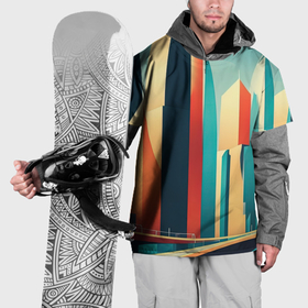 Накидка на куртку 3D с принтом Дневной трафик , 100% полиэстер |  | 