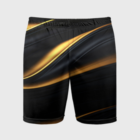 Мужские шорты спортивные с принтом Black  gold  texture в Белгороде,  |  | Тематика изображения на принте: 