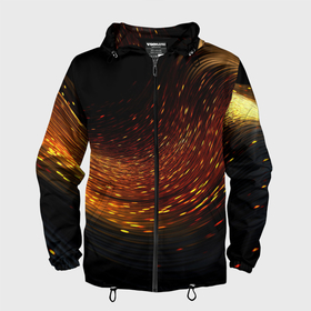 Мужская ветровка 3D с принтом Фон темное золото в городе Новоалтайск, 100% полиэстер | подол и капюшон оформлены резинкой с фиксаторами, два кармана без застежек по бокам, один потайной карман на груди | 
