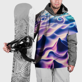 Накидка на куртку 3D с принтом Морское дно абстракция в Кировске, 100% полиэстер |  | Тематика изображения на принте: 