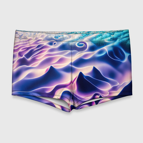 Мужские купальные плавки 3D с принтом Морское дно абстракция в Курске, Полиэстер 85%, Спандекс 15% |  | Тематика изображения на принте: 
