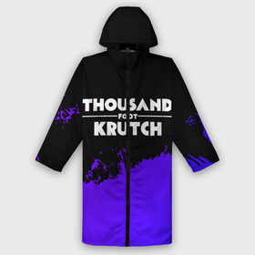 Мужской дождевик 3D с принтом Thousand Foot Krutch purple grunge в Курске,  |  | 