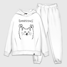 Мужской костюм oversize хлопок с принтом Evanescence   rock cat в Рязани,  |  | 