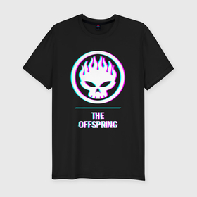 Мужская футболка хлопок Slim с принтом The Offspring glitch rock в Курске, 92% хлопок, 8% лайкра | приталенный силуэт, круглый вырез ворота, длина до линии бедра, короткий рукав | 