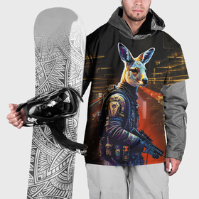 Накидка на куртку 3D с принтом Kenga   cyberpunk   neural network в Петрозаводске, 100% полиэстер |  | 