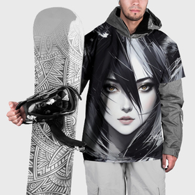Накидка на куртку 3D с принтом Аниме девушка лиса в Курске, 100% полиэстер |  | 