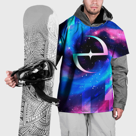 Накидка на куртку 3D с принтом Evanescence неоновый космос , 100% полиэстер |  | 