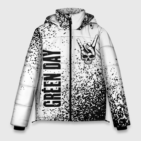 Мужская зимняя куртка 3D с принтом Green Day и рок символ на светлом фоне в Тюмени, верх — 100% полиэстер; подкладка — 100% полиэстер; утеплитель — 100% полиэстер | длина ниже бедра, свободный силуэт Оверсайз. Есть воротник-стойка, отстегивающийся капюшон и ветрозащитная планка. 

Боковые карманы с листочкой на кнопках и внутренний карман на молнии. | 