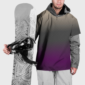 Накидка на куртку 3D с принтом Фиолетовый и серый дым   Хуф и Ся в Петрозаводске, 100% полиэстер |  | 