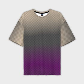 Мужская футболка oversize 3D с принтом Фиолетовый и серый дым   Хуф и Ся в Петрозаводске,  |  | Тематика изображения на принте: 