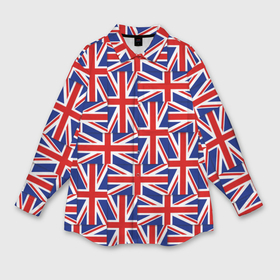 Мужская рубашка oversize 3D с принтом Флаги Великобритании в Курске,  |  | Тематика изображения на принте: 