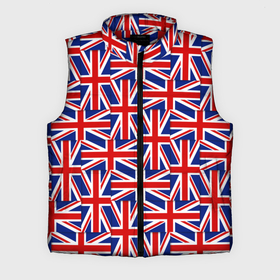 Мужской жилет утепленный 3D с принтом Флаги Великобритании в Курске,  |  | Тематика изображения на принте: 