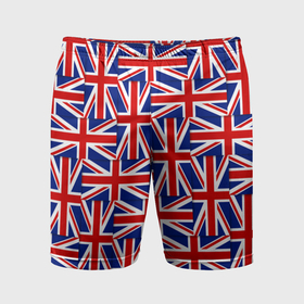 Мужские шорты спортивные с принтом Флаги Великобритании в Курске,  |  | Тематика изображения на принте: 
