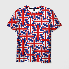 Мужская футболка 3D с принтом Флаги Великобритании в Курске, 100% полиэфир | прямой крой, круглый вырез горловины, длина до линии бедер | Тематика изображения на принте: 