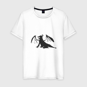 Мужская футболка хлопок с принтом Dragon infinity в Кировске, 100% хлопок | прямой крой, круглый вырез горловины, длина до линии бедер, слегка спущенное плечо. | 