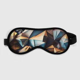 Маска для сна 3D с принтом Геометрический принт от нейросети в Смоленске, внешний слой — 100% полиэфир, внутренний слой — 100% хлопок, между ними — поролон |  | Тематика изображения на принте: 