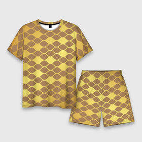 Мужской костюм с шортами 3D с принтом Golden pattern в Курске,  |  | Тематика изображения на принте: 