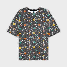 Мужская футболка oversize 3D с принтом Space colors в Петрозаводске,  |  | 
