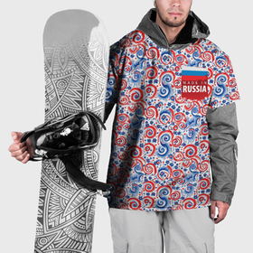 Накидка на куртку 3D с принтом Made in  Russia в Тюмени, 100% полиэстер |  | 