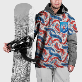 Накидка на куртку 3D с принтом Герб России и узоры , 100% полиэстер |  | 
