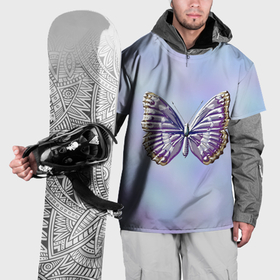 Накидка на куртку 3D с принтом Металлические мотив в бабочке в Курске, 100% полиэстер |  | Тематика изображения на принте: 