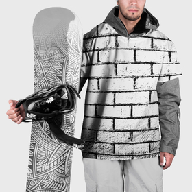 Накидка на куртку 3D с принтом White wall в Тюмени, 100% полиэстер |  | 