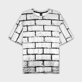 Мужская футболка oversize 3D с принтом White wall в Тюмени,  |  | 