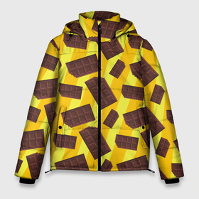 Мужская зимняя куртка 3D с принтом Шоколадки в Тюмени, верх — 100% полиэстер; подкладка — 100% полиэстер; утеплитель — 100% полиэстер | длина ниже бедра, свободный силуэт Оверсайз. Есть воротник-стойка, отстегивающийся капюшон и ветрозащитная планка. 

Боковые карманы с листочкой на кнопках и внутренний карман на молнии. | 