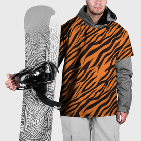 Накидка на куртку 3D с принтом Полоски тигра   tiger , 100% полиэстер |  | 