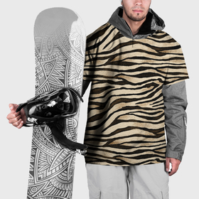 Накидка на куртку 3D с принтом Шкура зебры и белого тигра в Белгороде, 100% полиэстер |  | Тематика изображения на принте: 
