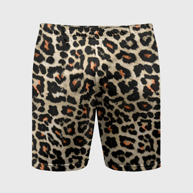Мужские шорты спортивные с принтом Шкура ягуара, гепарда, леопарда ,  |  | 