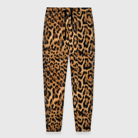 Мужские брюки 3D с принтом Меховая шкура ягуара, гепарда, леопарда в Курске, 100% полиэстер | манжеты по низу, эластичный пояс регулируется шнурком, по бокам два кармана без застежек, внутренняя часть кармана из мелкой сетки | Тематика изображения на принте: 