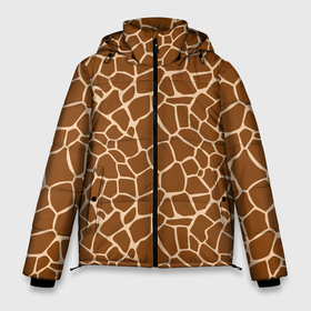 Мужская зимняя куртка 3D с принтом Пятнистая шкура жирафа в Екатеринбурге, верх — 100% полиэстер; подкладка — 100% полиэстер; утеплитель — 100% полиэстер | длина ниже бедра, свободный силуэт Оверсайз. Есть воротник-стойка, отстегивающийся капюшон и ветрозащитная планка. 

Боковые карманы с листочкой на кнопках и внутренний карман на молнии. | Тематика изображения на принте: 
