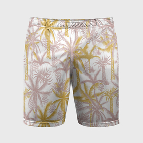 Мужские шорты спортивные с принтом Солнечные пальмы в Тюмени,  |  | Тематика изображения на принте: 