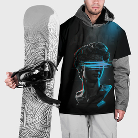 Накидка на куртку 3D с принтом Давид Микеланджело   дым в Кировске, 100% полиэстер |  | 