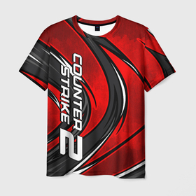 Мужская футболка 3D с принтом Counter strike 2  red beast в Екатеринбурге, 100% полиэфир | прямой крой, круглый вырез горловины, длина до линии бедер | 