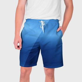 Мужские шорты 3D с принтом небесные цвета в Кировске,  полиэстер 100% | прямой крой, два кармана без застежек по бокам. Мягкая трикотажная резинка на поясе, внутри которой широкие завязки. Длина чуть выше колен | 