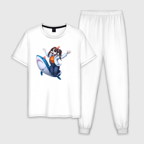 Мужская пижама хлопок с принтом День рождения Чуанли в Санкт-Петербурге, 100% хлопок | брюки и футболка прямого кроя, без карманов, на брюках мягкая резинка на поясе и по низу штанин
 | 