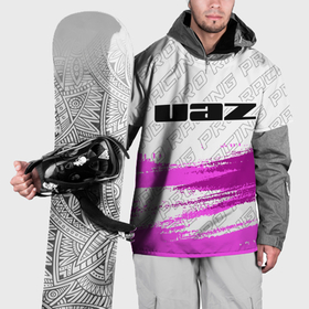 Накидка на куртку 3D с принтом UAZ pro racing: символ сверху в Петрозаводске, 100% полиэстер |  | 