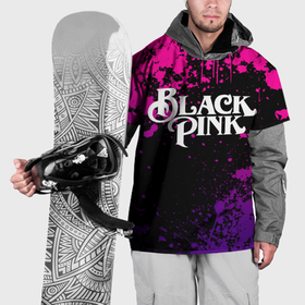 Накидка на куртку 3D с принтом Blackpink   neon в Санкт-Петербурге, 100% полиэстер |  | 