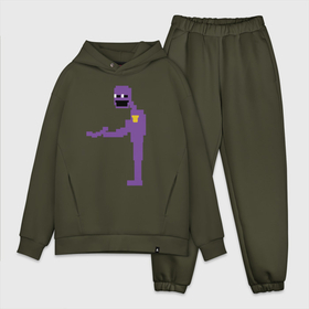 Мужской костюм oversize хлопок с принтом Фиолетовый человек FNAF в Рязани,  |  | 